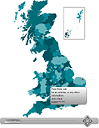 Interactive UK Flash Map icon